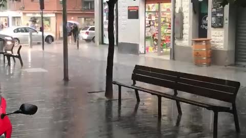 Summer rain in Spain