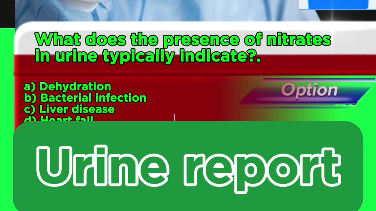 Urine test report MCQ: • #UrineTest • #Urinalysis • #KidneyHealth