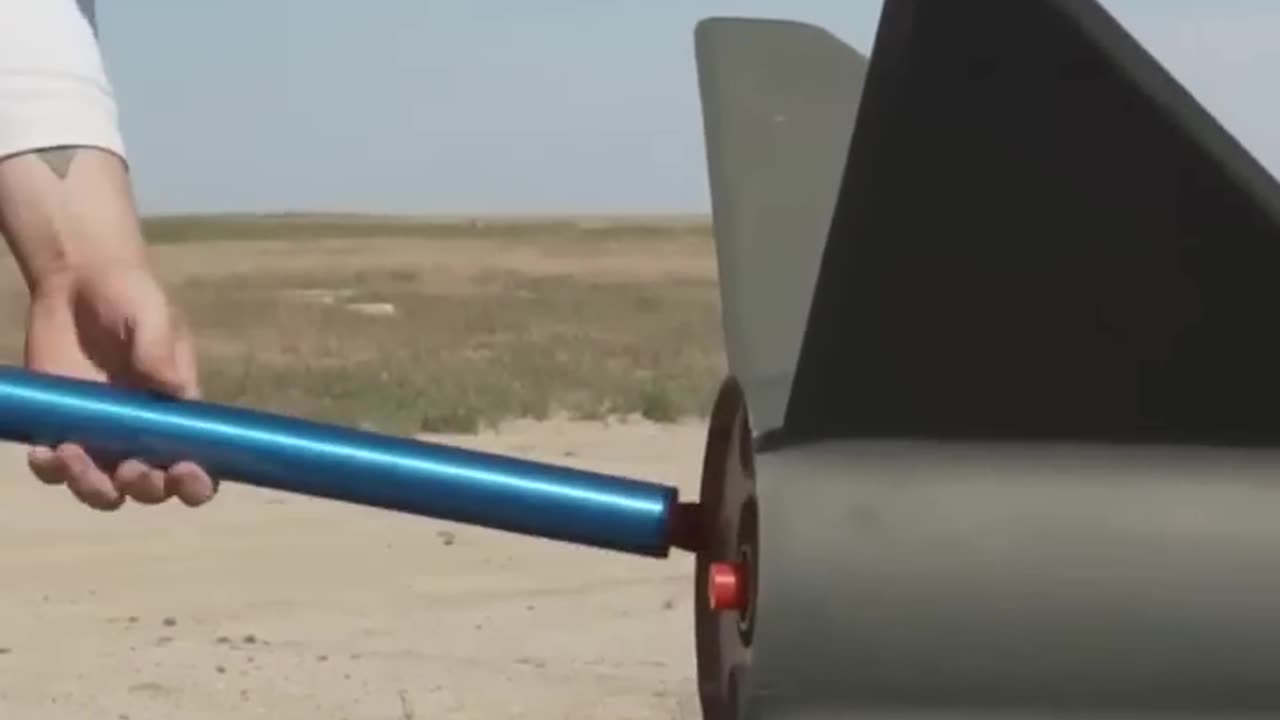 Flying my 1/3 scale Honest John missile on 5 rocket motors #