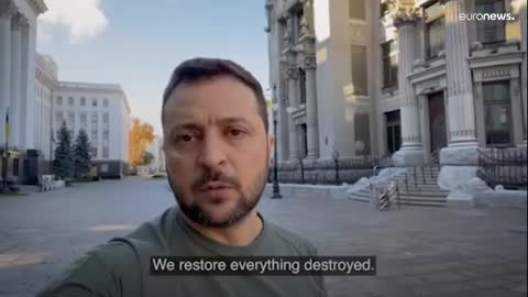 Zelenskyy rallies Ukrainians following missile strikes in Kyiv