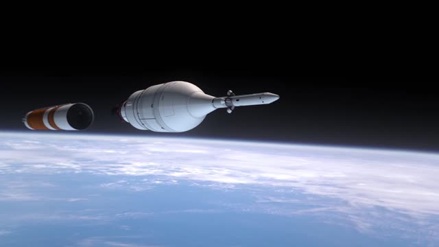 Rocket Launch & Re-entry Capsule Animation