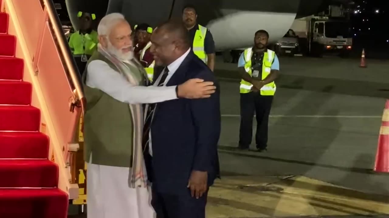 Never seen before visuals! Papua New Guinea PM seeks PM Modi’s blessings