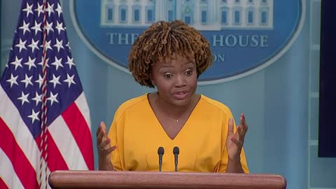 White House Press Secretary Karine Jean-Pierre holds daily news briefing on November 18.