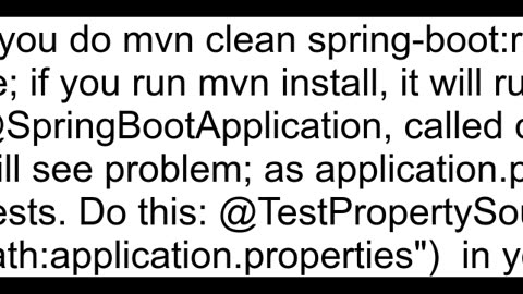 Spring boot application with Springbootstarterdatajpa and springbootstartertest makes spring does n