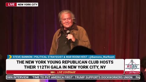 Steve Bannon Calls for “Trump ’28!” During His NYCYRC Speech on Sunday Night