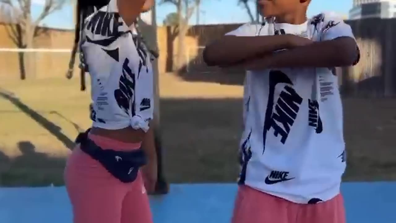 Boy and girl dance video