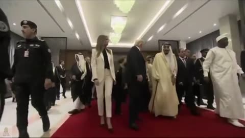 DONALD J TRUMP PARTICIPATES IN A SWORD DANCE