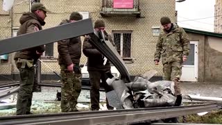 Unidentified missile hits Kyiv