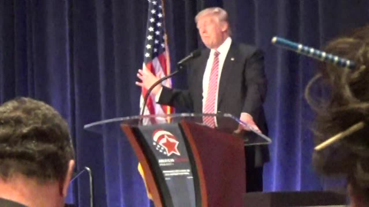 Candidate Donald Trump speaks to pastors 2016 Convention Center Orlando Fl.