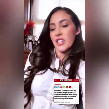 Anna Paulina Luna Pours Gasoline All Over the Tyson Foods Dumpster Fire