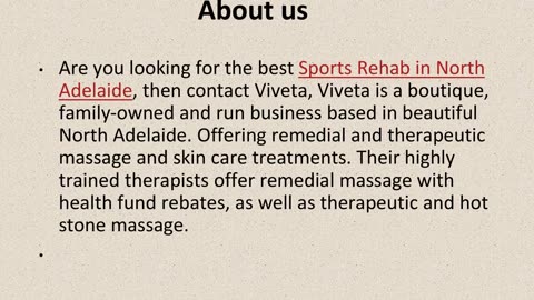 Best Sports Rehab in North Adelaide.