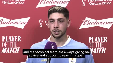 Uruguay v Korea Republic @budweiser Player of the Match - Federico Valverde #FIFAWorldCup