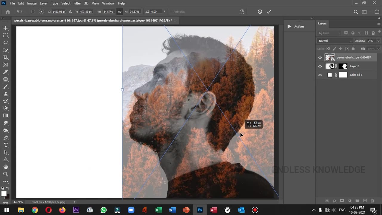 Double Exposure Effect in Photoshop in Tamil