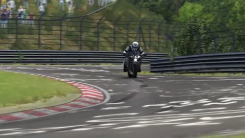 Kawasaki Ninja H2R vs McLaren P1 GTR Sports at Nordschleife