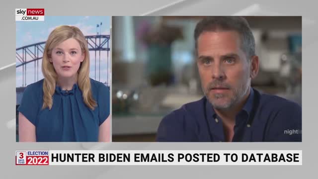 Cache of emails from president’s son goes online | Sky News Australia.