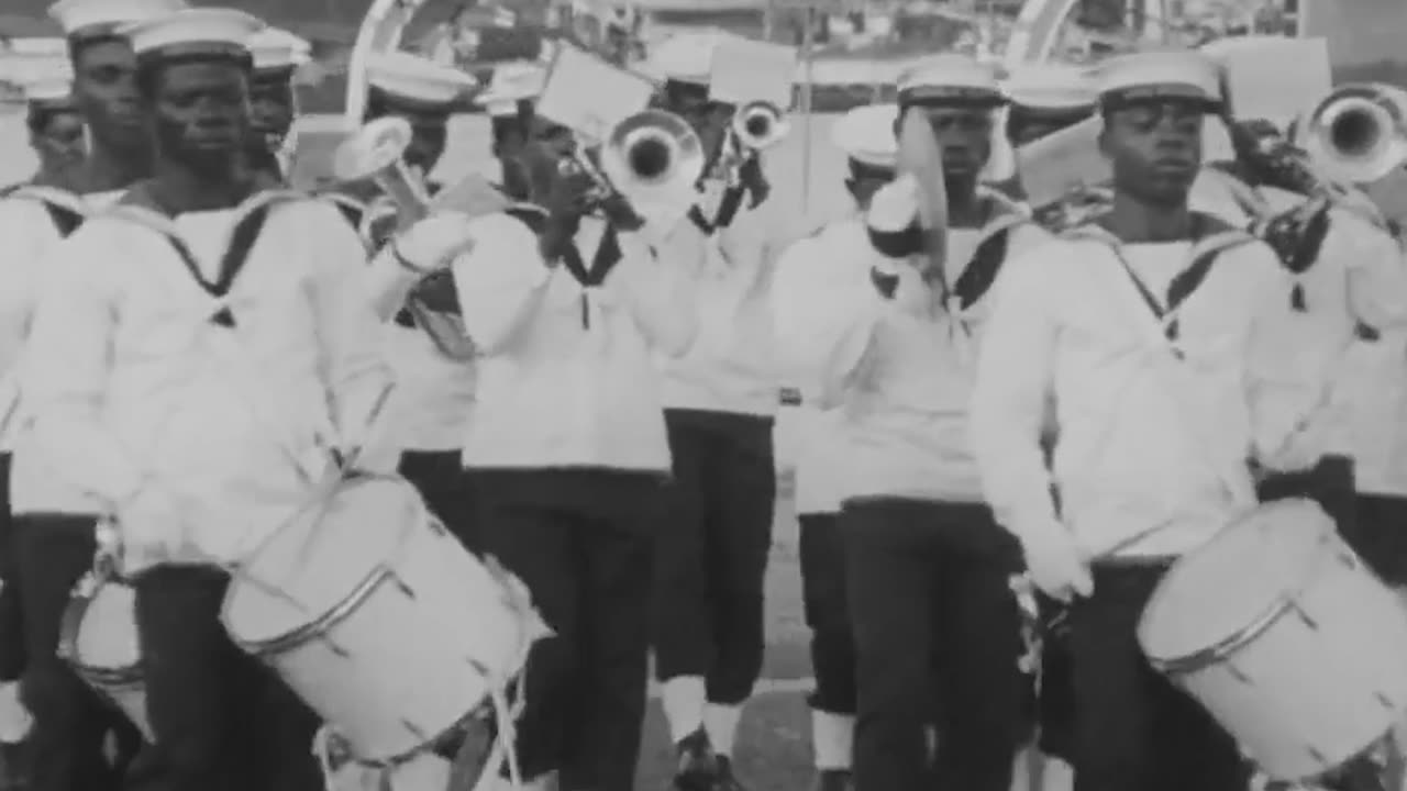 Nigerian Head Of State Major-General Yakubu Gowon Presents The Nigerian Navy With Its First Colours