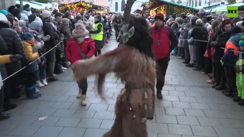 Krampus run' takes place in Munich every year