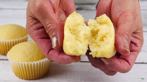 Super Moist Vanilla Cupcakes _ No Egg No Milk No Butter Cake