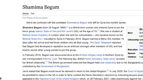 Shamima Begum what a load of crap