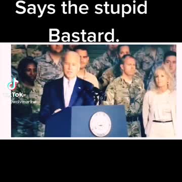 Biden the original stupid bast@rd.