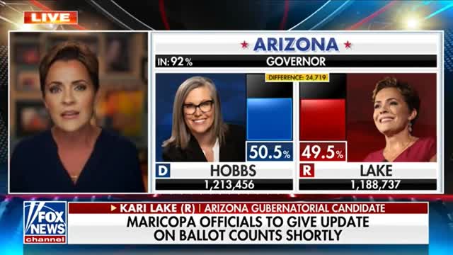 Kari Lake Gives an Update on the Inept and Corrupt Vote Count in AZ