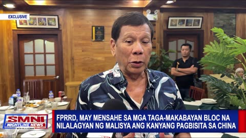 FPRRD, may mensahe sa mga taga-Makabayan Bloc