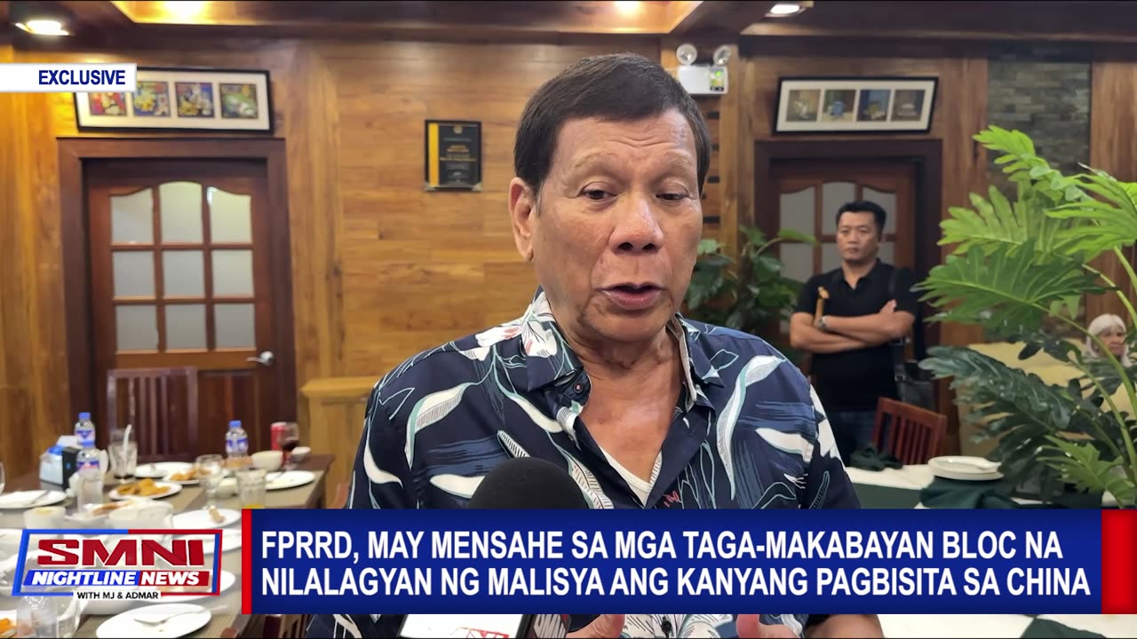 FPRRD, may mensahe sa mga taga-Makabayan Bloc