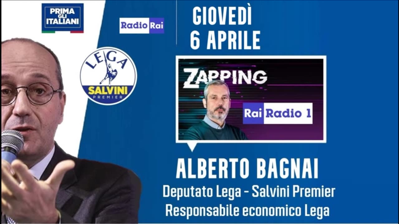 🔴 Intervista radiofonica all'On. Alberto Bagnai a Zapping su Radio1 Rai (06/04/2023)