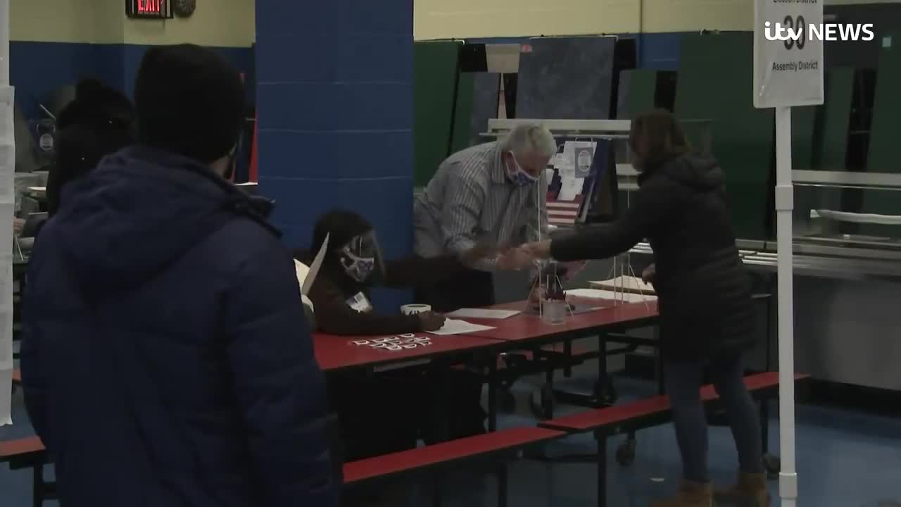 Look at this bullshit inside a New York voting station!