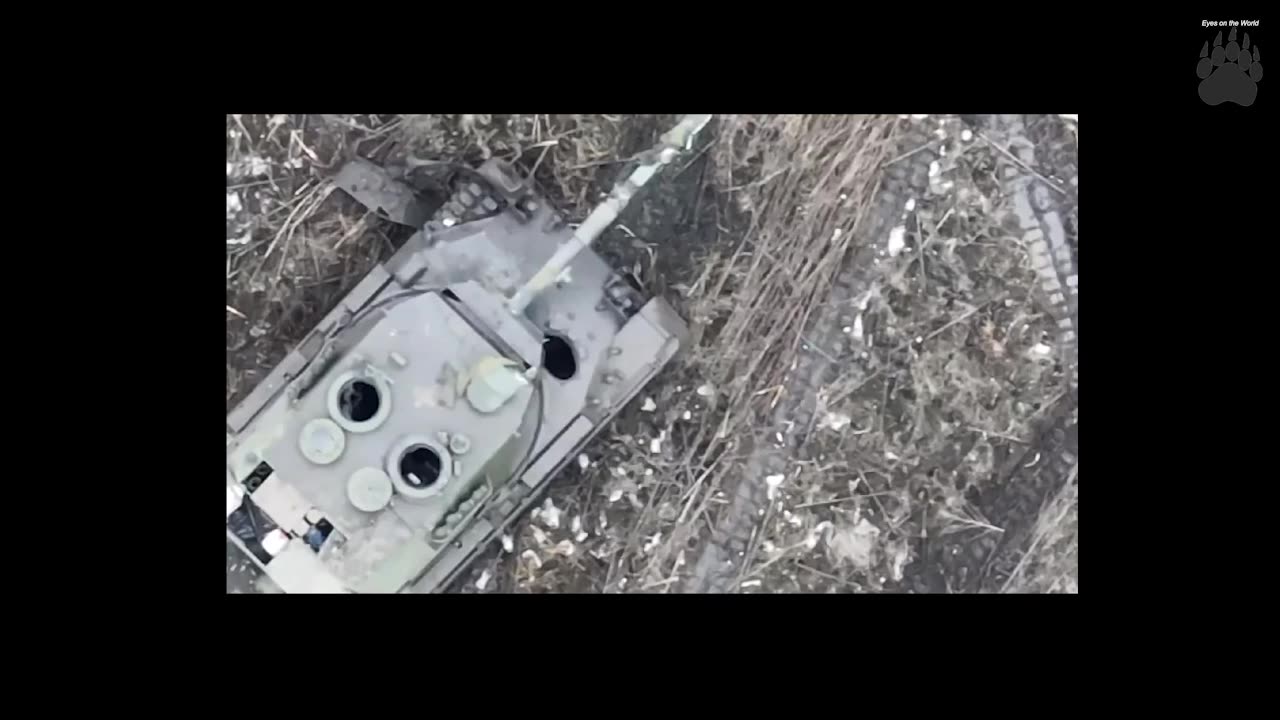 German Leopard 1A5 destroyed and abandoned in Ukraine