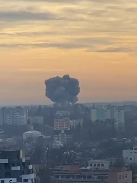 Video of yesterday's attack on the location of the Armed Forces of Ukraine in Khmelnitsky