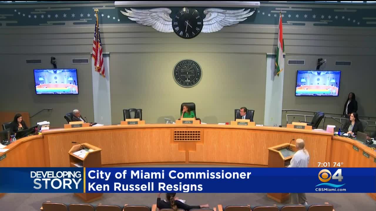 Miami Commissioner resigns on the spot