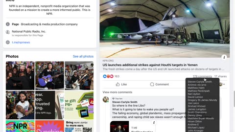 NPR Shadow Bans on Facebook