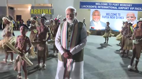 PM MODI || ceremonial welcome and guard of honour MODI in PNG