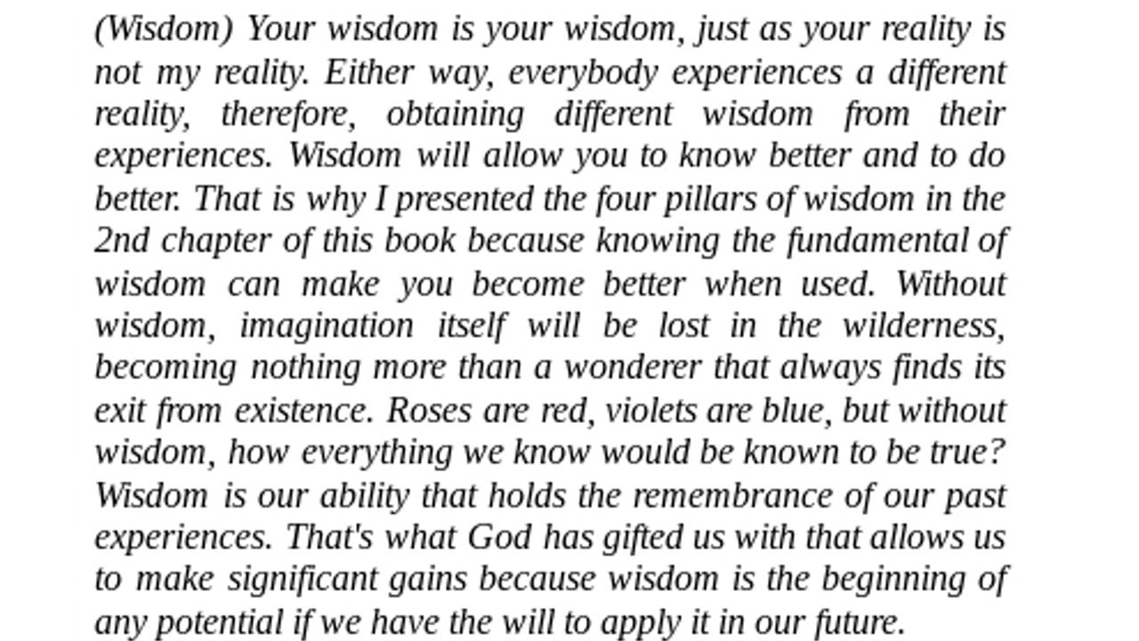 Wisdom - Checkout Description.
