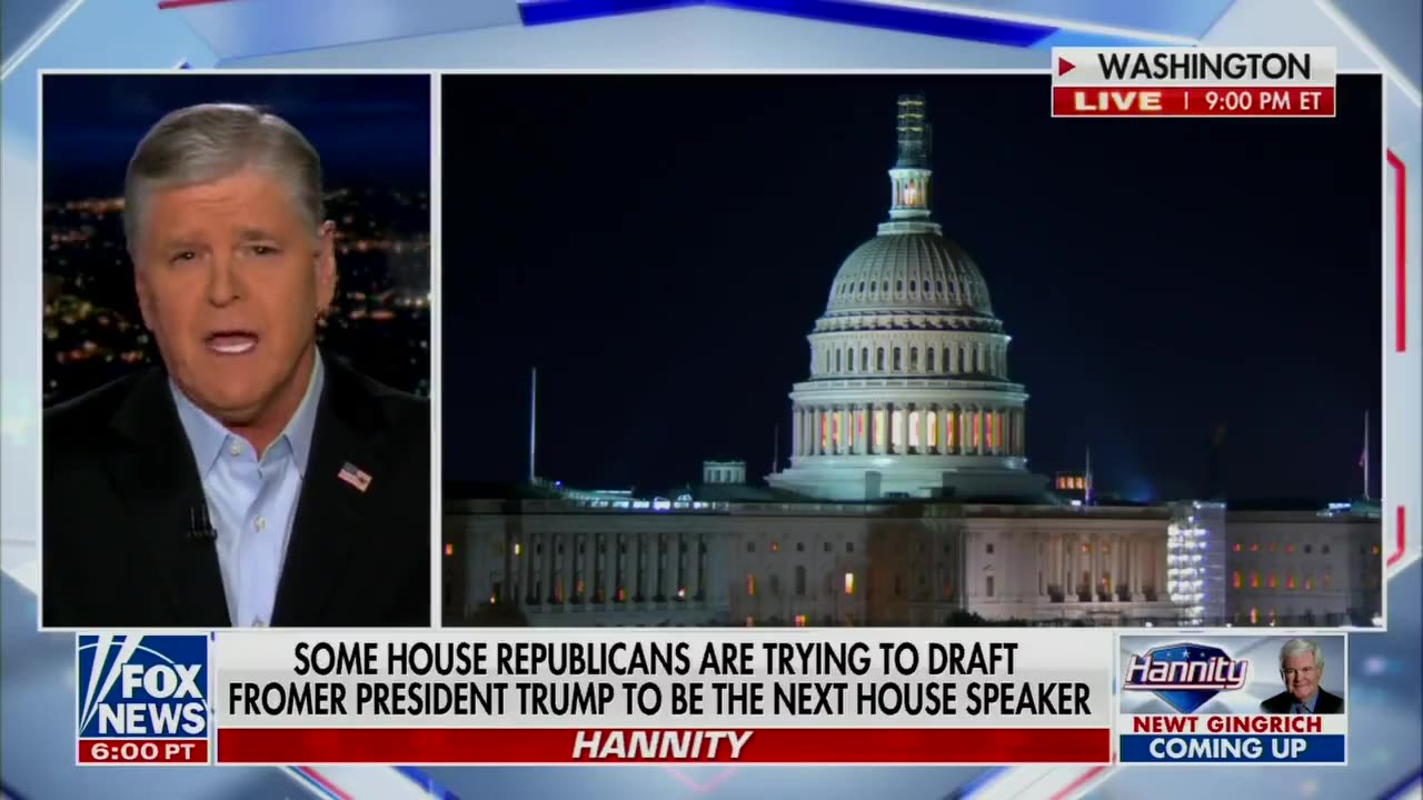 Hannity Discusses If Trump Will Be The Next House Speaker