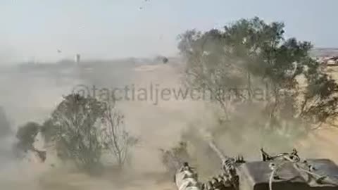 IDF Firing at Militants