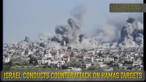 Israel Conducts Counterattack, Bombing Hamas Targets in Gaza