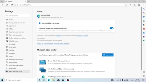 How to update browser/ microsoft edge