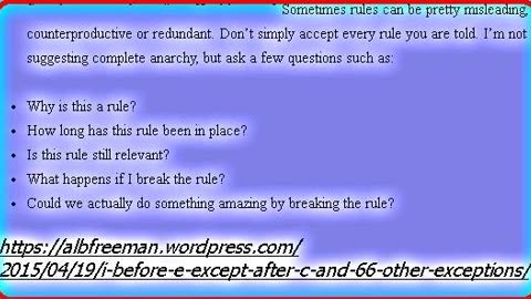 Why Sometimes Rules Must Be Broken / Defied (Quote with music) :
