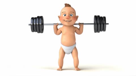 Go baby go motivation cute baby gym work out