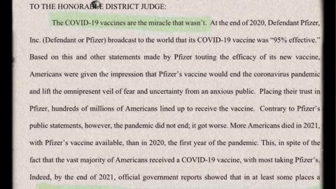 Pfizer Law Suit | Check Description