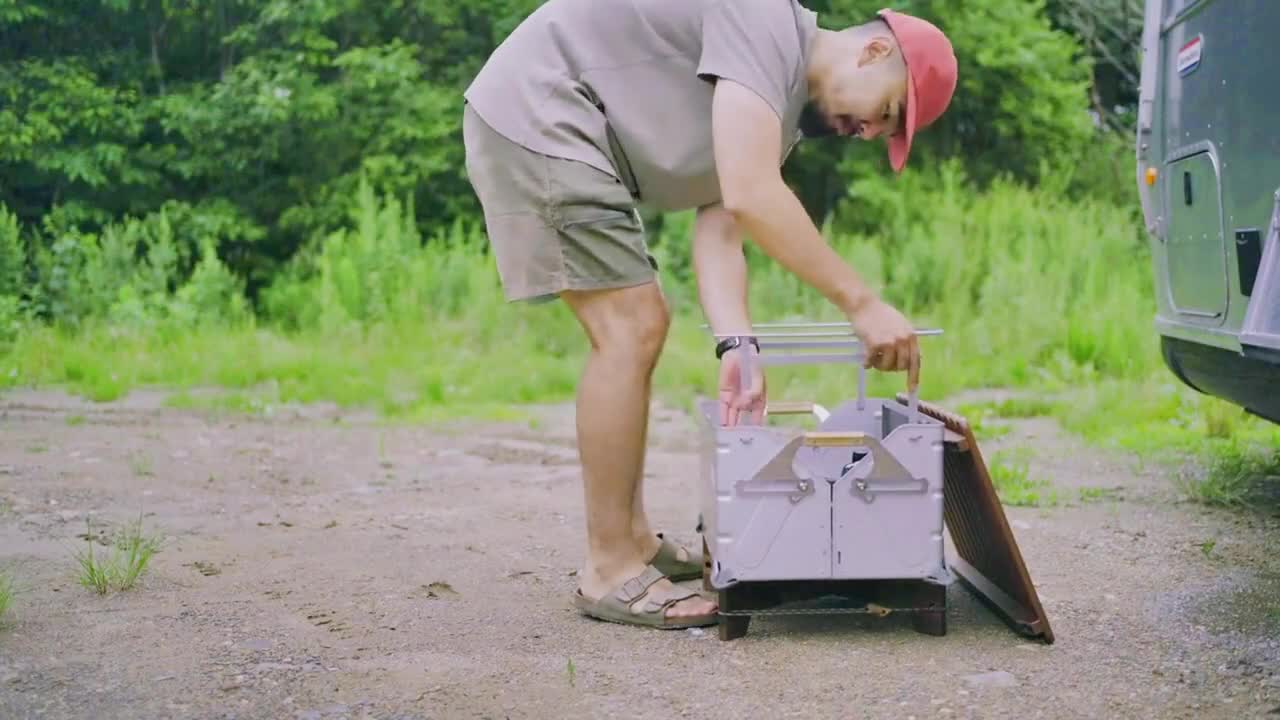 The trailer campers enjoy a comfortable life