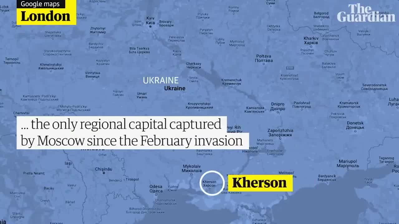 Russian troops ordered to retreat from Kherson weeks after Putin announced annexation