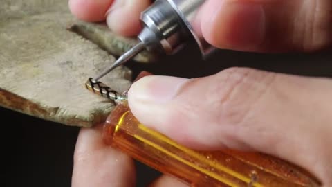 I turn gold nugget into a mini sword - small sword making8