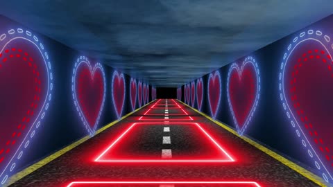 900. Abstract Hallway Tunnel Video Background Free
