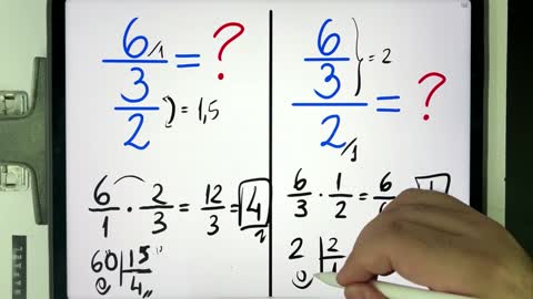 🤯 MATEMÁTICA BÁSICA DESBUGADA - 632 = Divisão de fração e o traço de fração principal