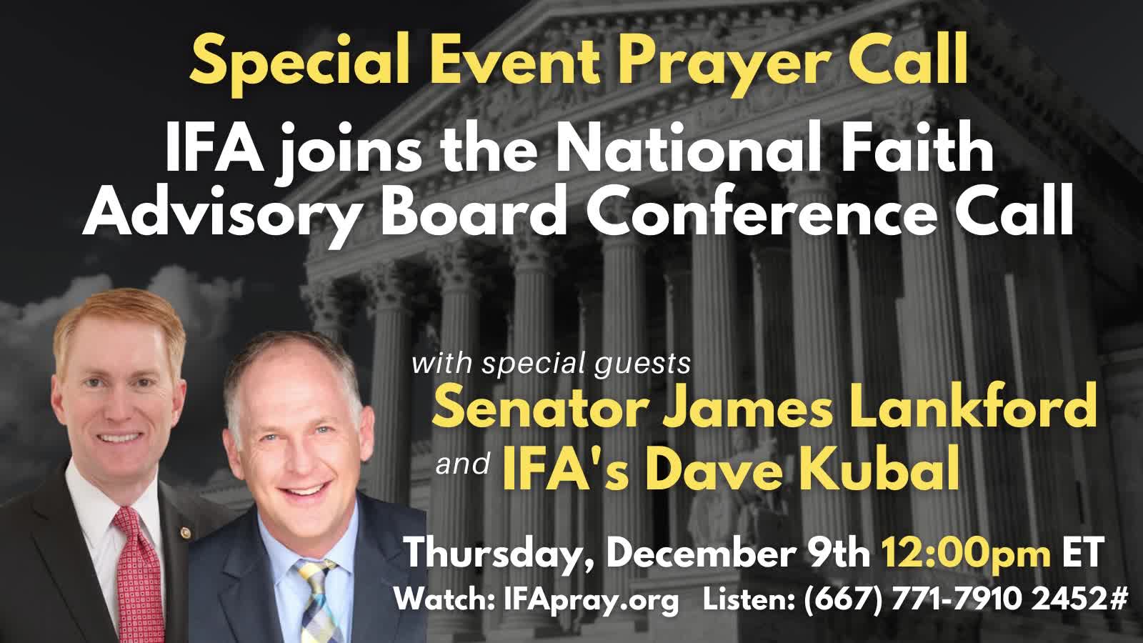 National Faith Advisory Board Conference Call