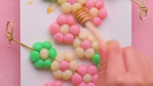 Chew on this! These flower dango make for the perfect cute snack