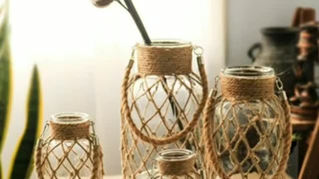 old bottle decoration/reuse craft ideas